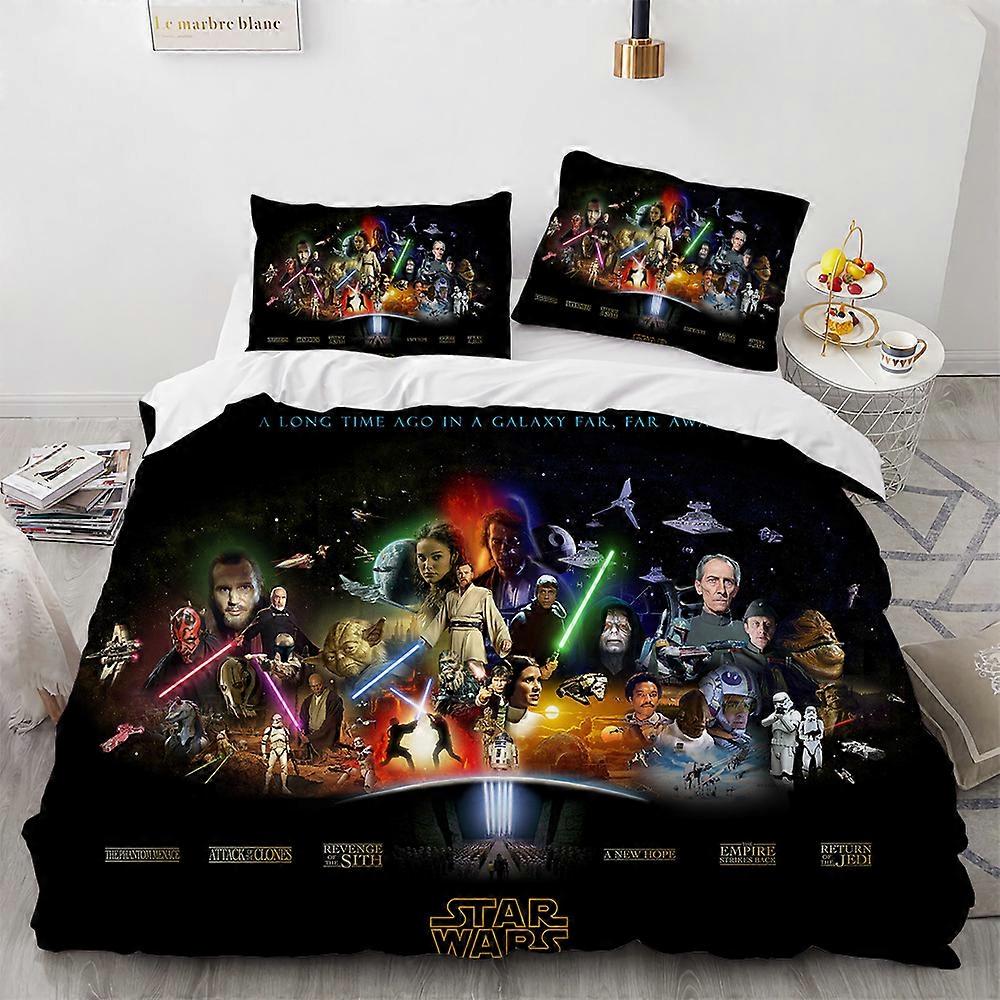 (B)Children's bedding three-piece duvet cover set