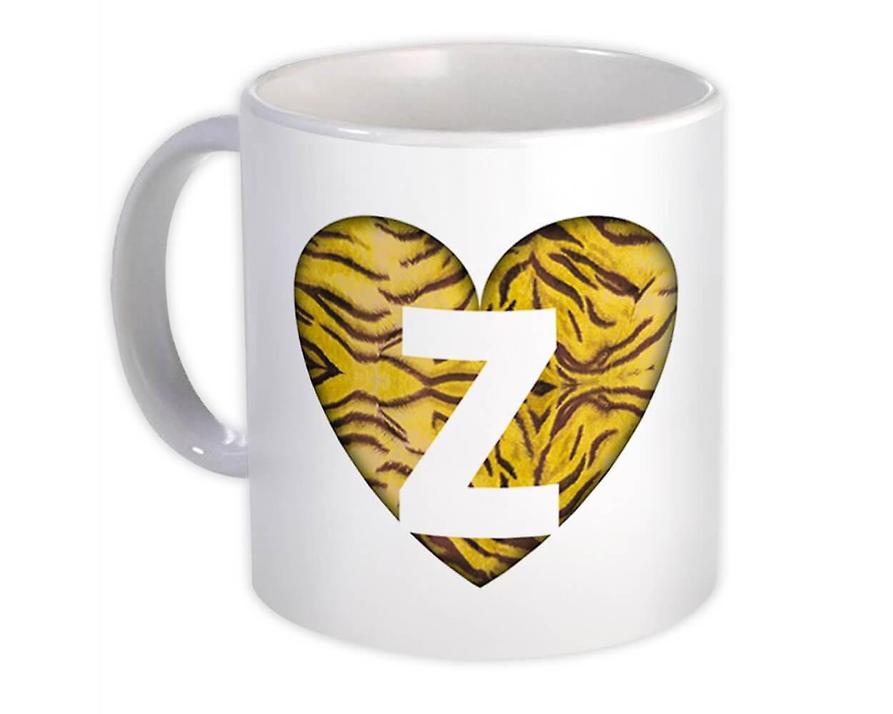 Gift Mug: Monogram Letter Z Tiger