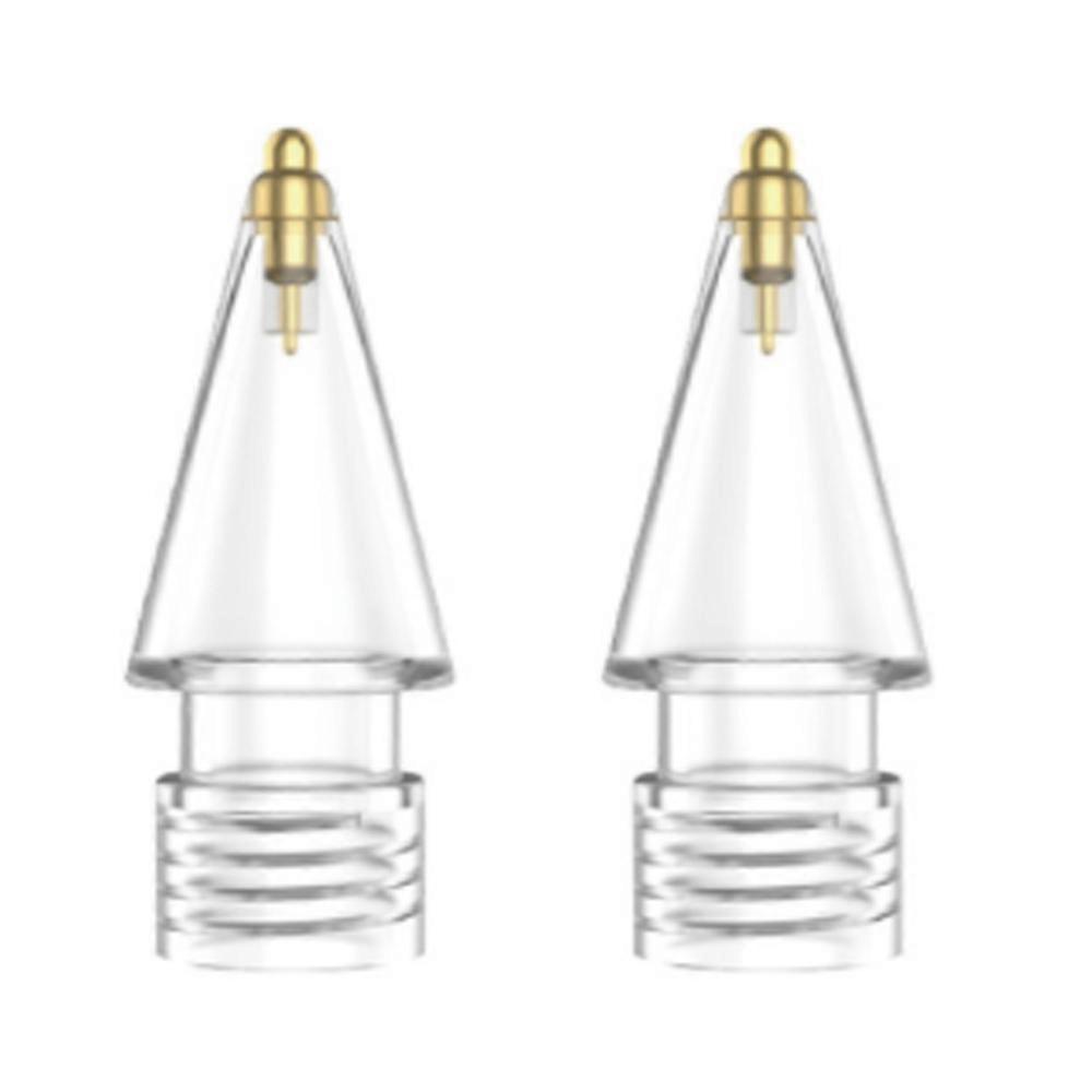 Upgraded replacement tips for iPencil, thin tip that won't wear out, precise control, compatible with iPencil 1st Gen and 2nd Gen/iPad Pro Pencil 2-pa