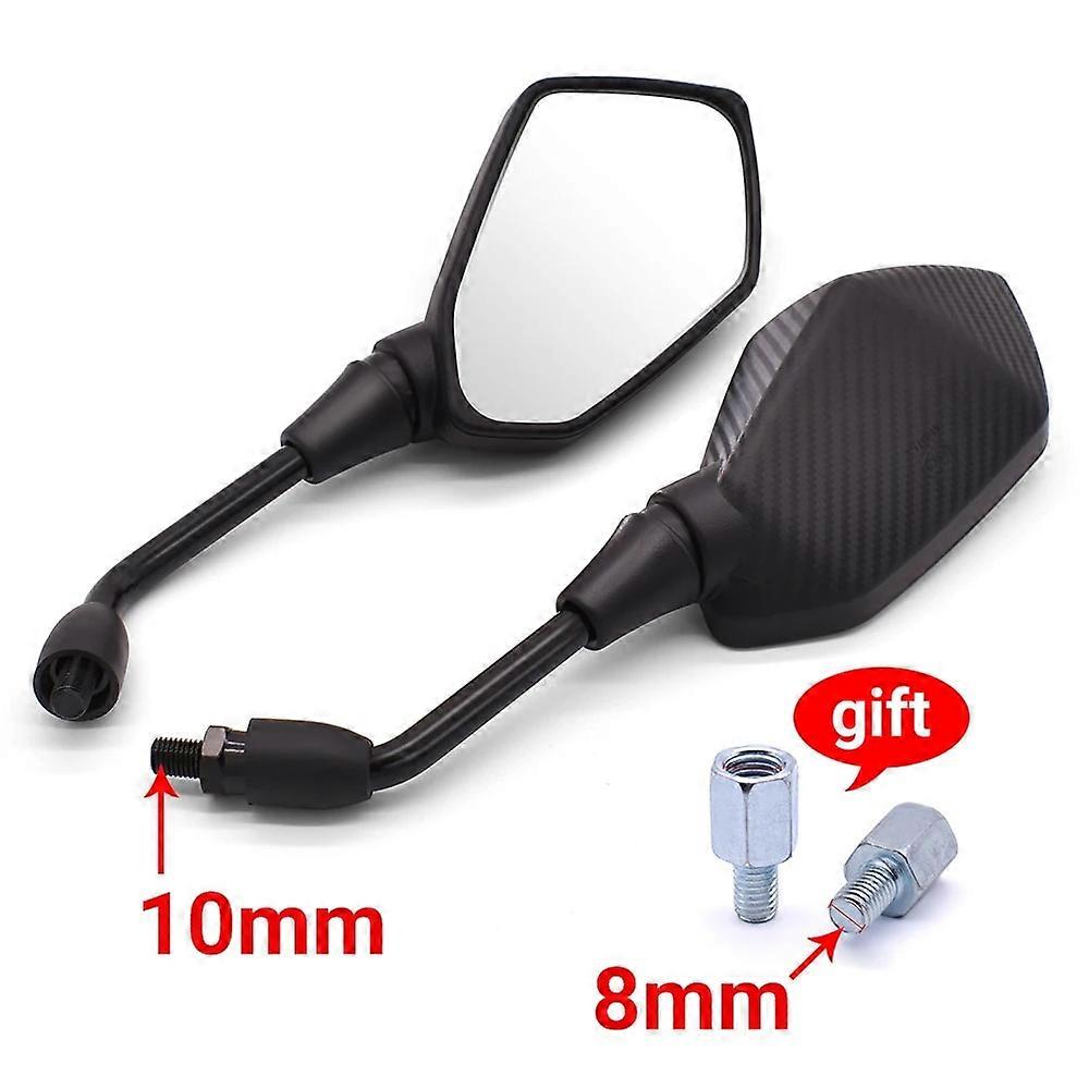 1 Pair Motorcycle Rear View Mirrors For Honda MSX 125 CB650R CB125R XADV X ADV 750 X11 ST1300 10mm 8mm Back Side Convex Mirror