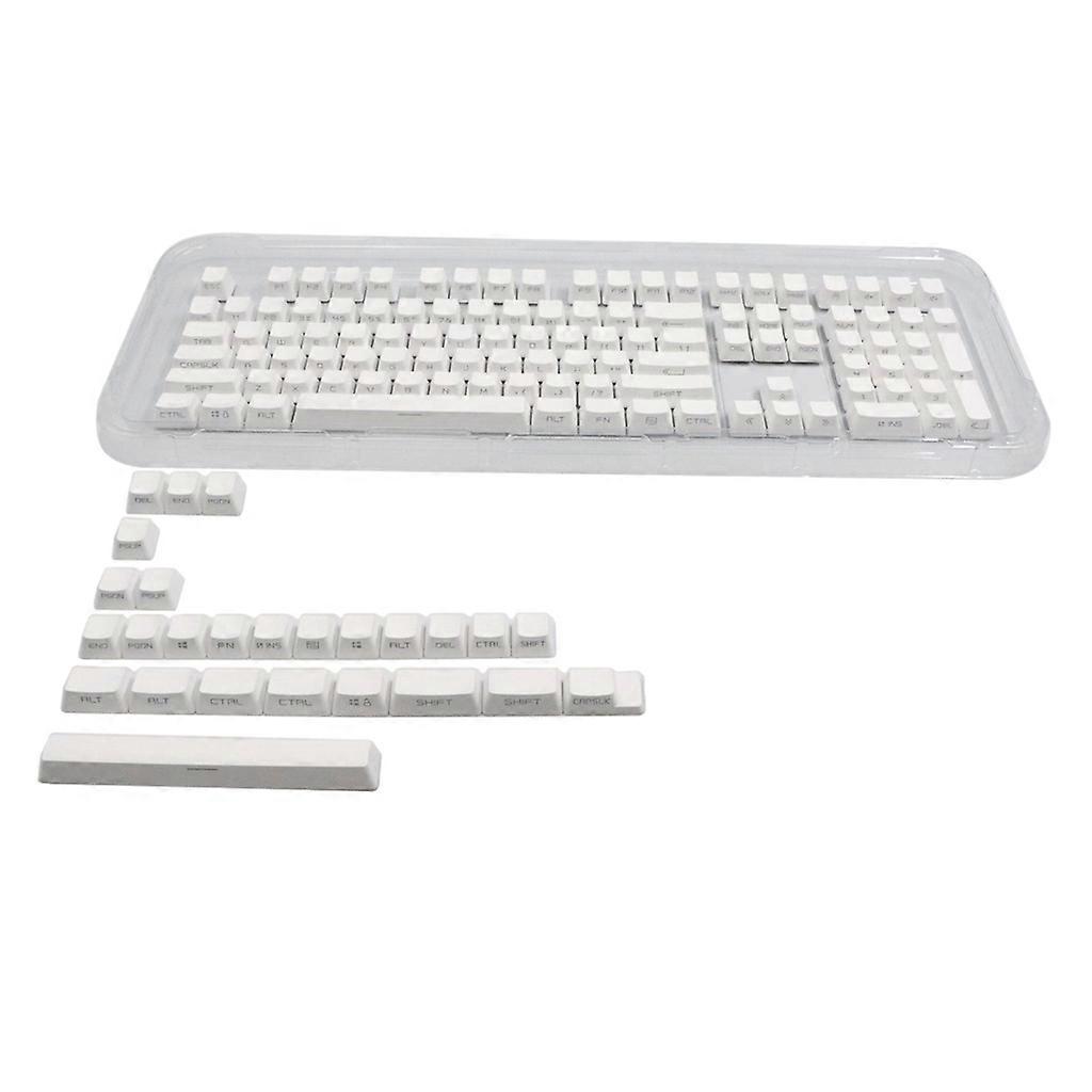 PBT Side-lit Backlit Keycaps Side-Transparent for 133 Keys Mechanical Keyboard