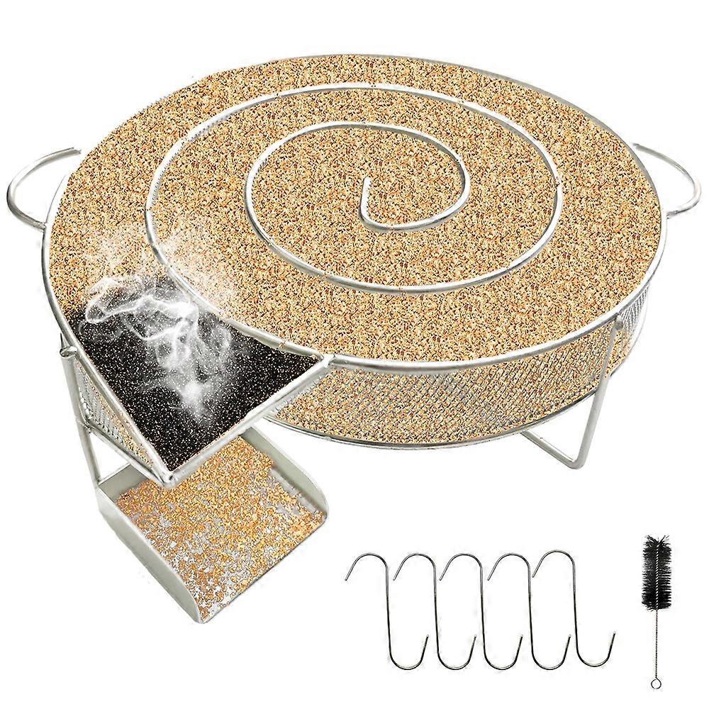 Cold Smoke Generator, Smoking Snail with Brush and Hook, 304 Stainless Steel Smoke Generator