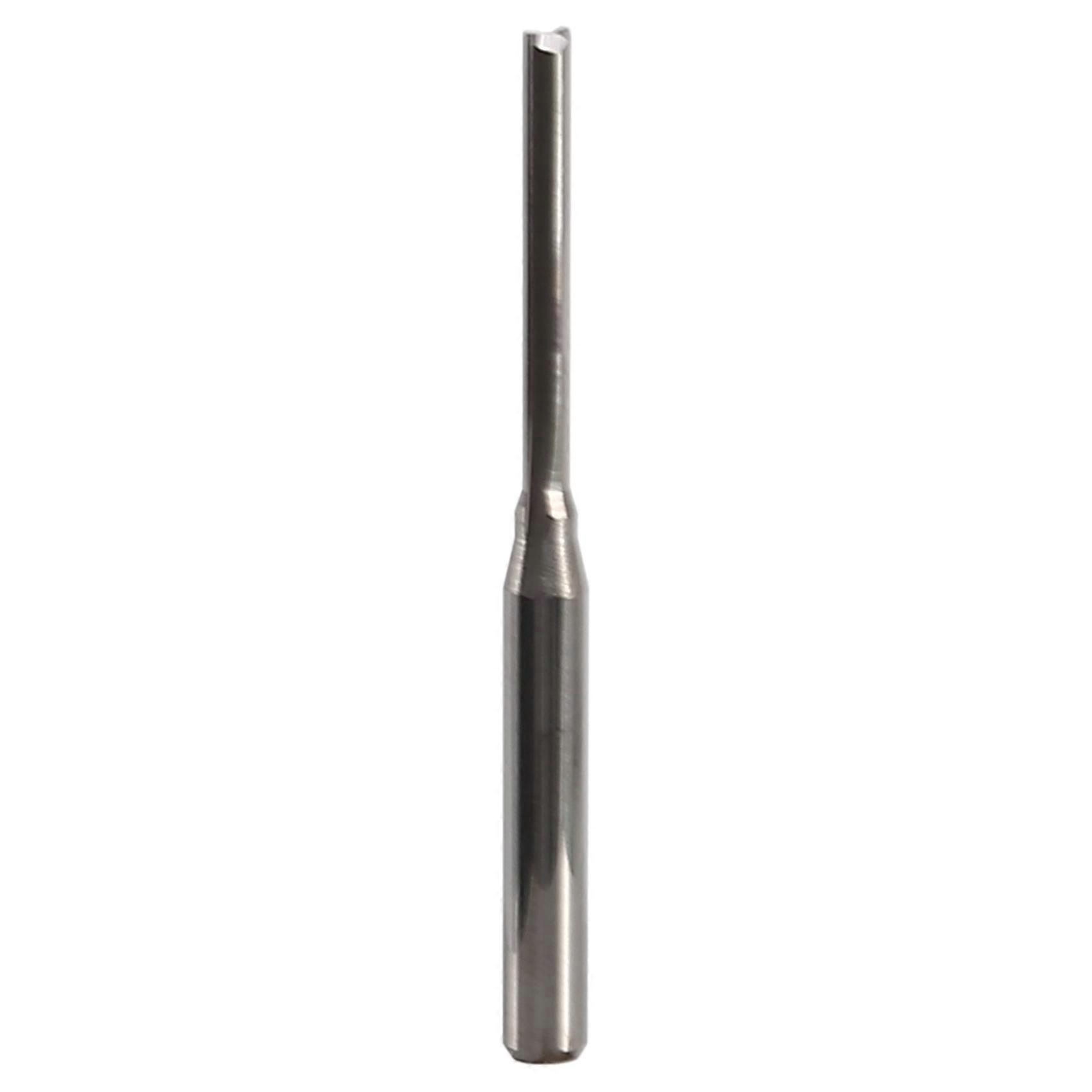 10 Pcs Two Straight End Mills Straight Slot Bit Wood Cutter Two Double Flute Bits 3.175X2X17Mm for