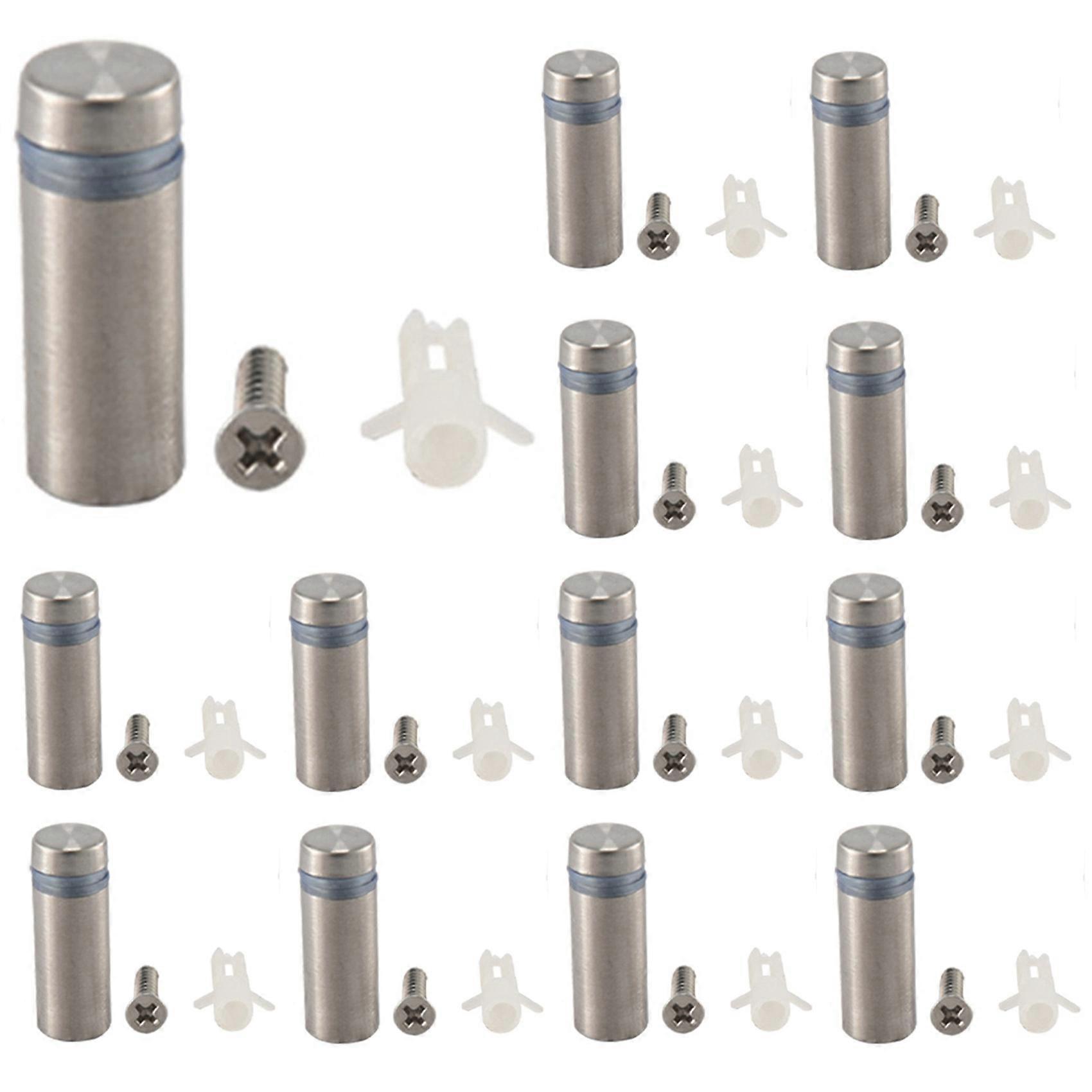 24 Packs Advertising Screws Standoff Mounts Glass Acrylic Nail Mounts Screws for Displaying Acrylic