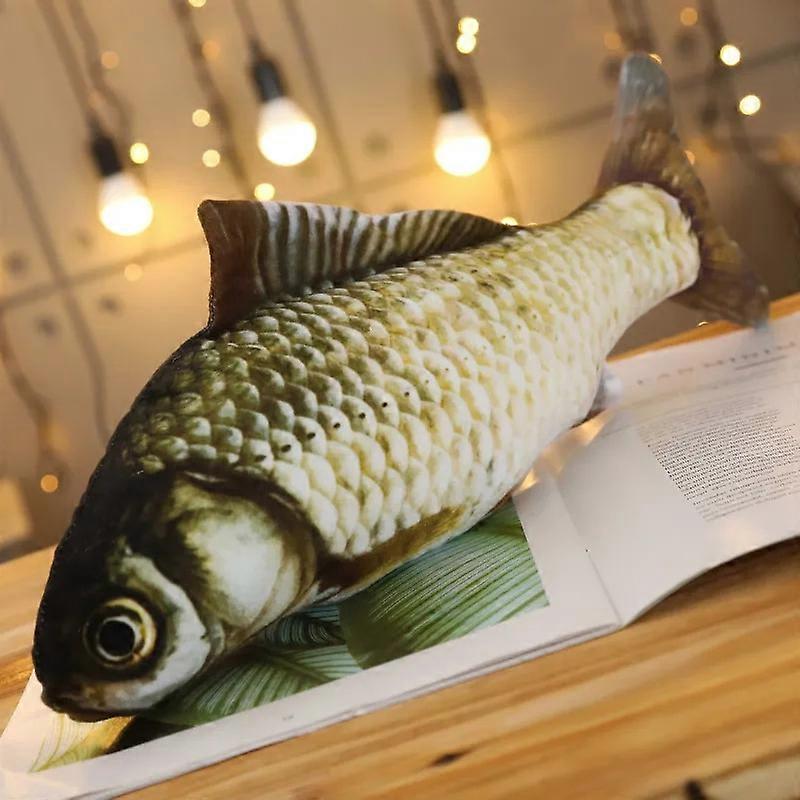 20/30/40cm Creative Simulation Crucian carp Grass Fish Grass Carp Salted fish Plush Toy Cute Cartoon Cat Plush Pillow Toy Gift