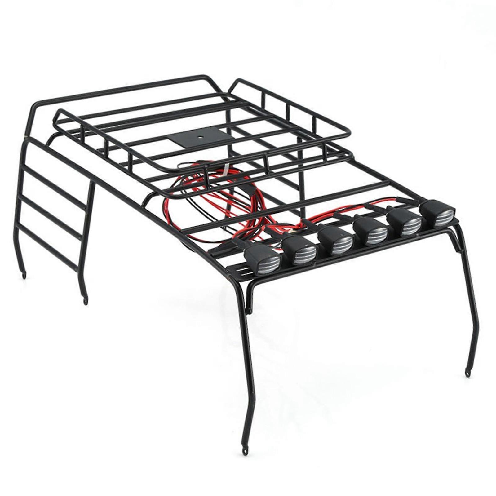 Durable RC Car Roof for Carrier for w/ LED Anti Rust Accs for TRX4 Model 1/10 Cr