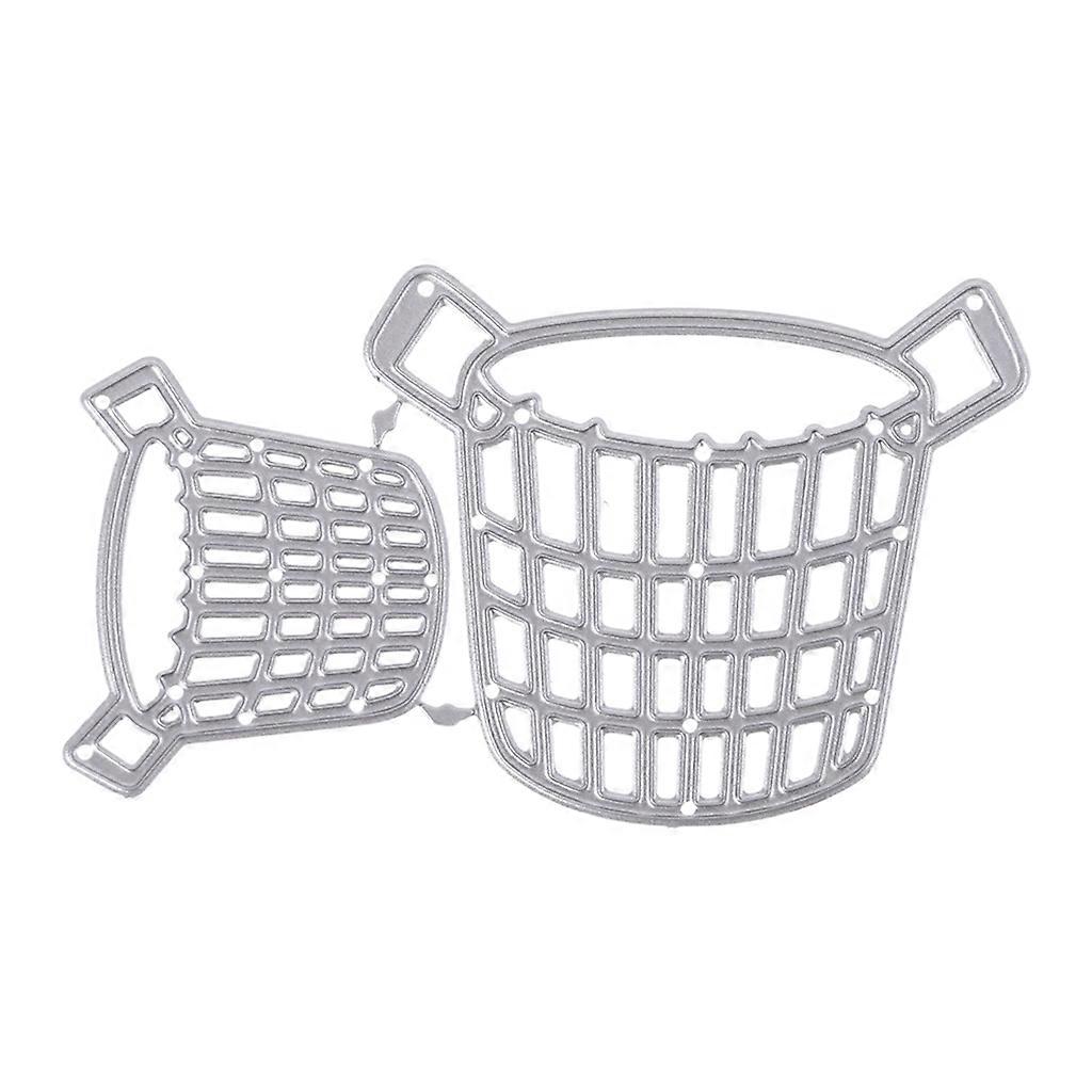Metal Basket Hoppet Cutting Dies Embossing Stencils Template Card Making DIY