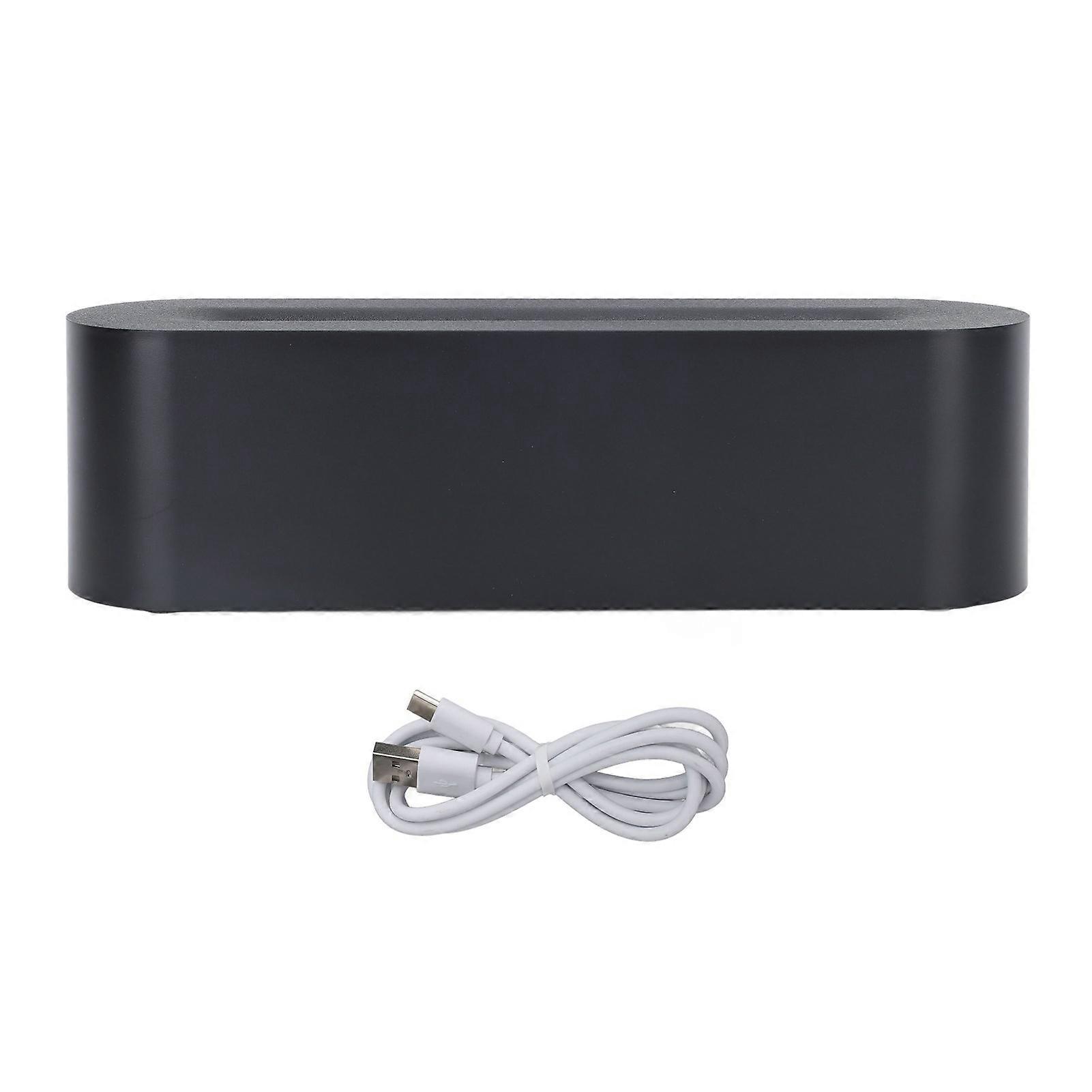 7 Flame Colors Flame Diffuser Humidifier Auto Shut Off 150ml Aromatherapy Diffuser for Home Office DQ709 Black