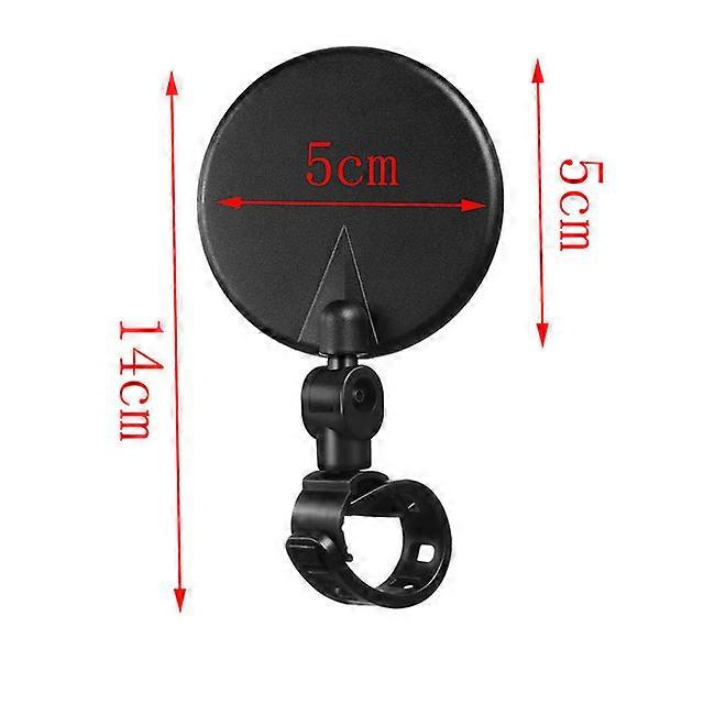 1PCS Cycling Rear Mirror Adjustable 360 Degree Rotatable Handlebar Shockproof Wide Angle Convex Mirror for Most Mountain Bike