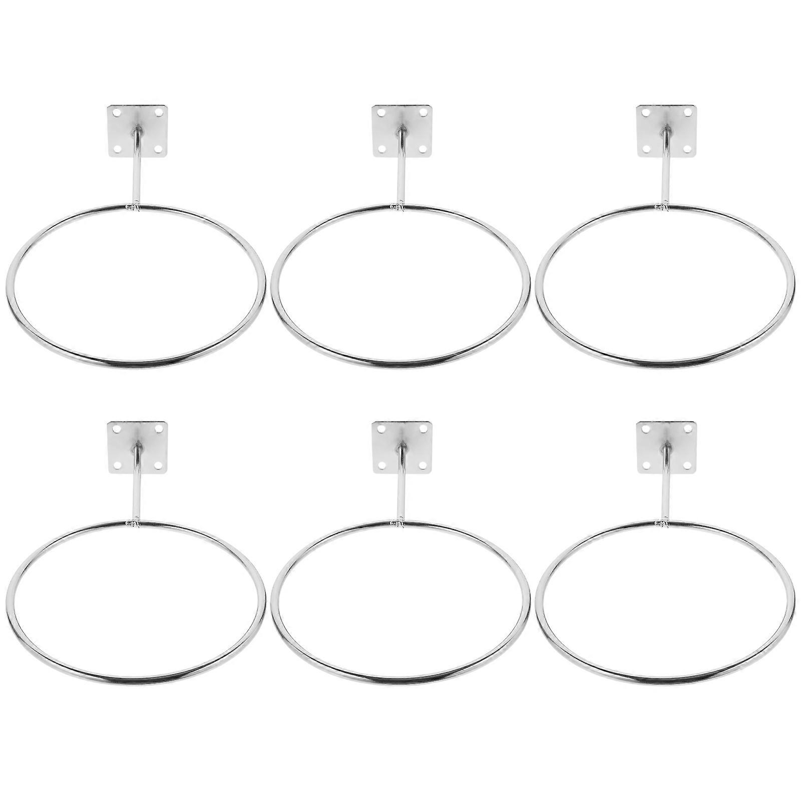 6pcs Basketball Wall Mounts Basketball Storage Stands Multi-function Basketball Holders