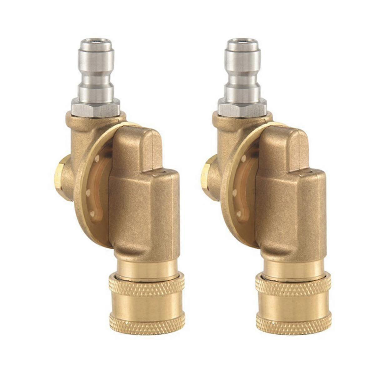 Pivoting Coupler for Pressure Washer Nozzle Gutter Cleaner Attachment for Gutter Cleaning 240 Degree 4500 Psi 1/4 Inch