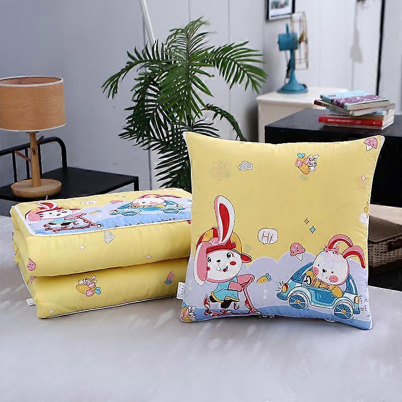 2 In 1 Cushion Pillow Portable Foldable Throw Pillows With Zipper Closure Sofa Car Office Nap Blanket Quilt Bedding Home Decor
