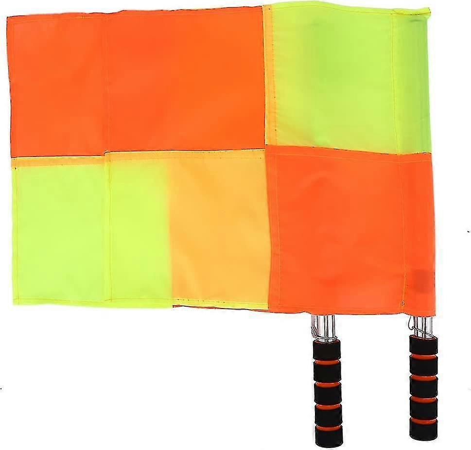 2 Pcs Special Command Flags For Match Referees Suitable For Football Training Matches