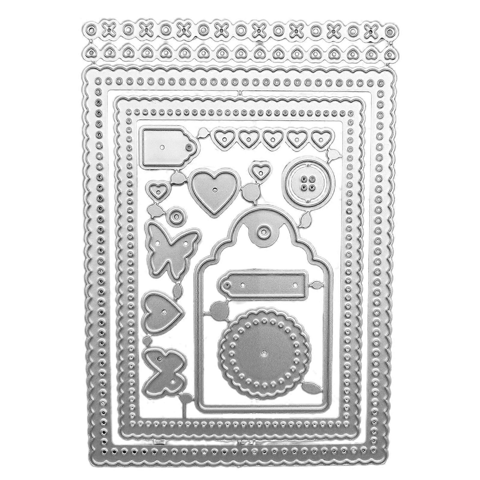 Carbon Steel Cutting Dies FramesRectangle Lace Border Decor Die Cuts Stencils