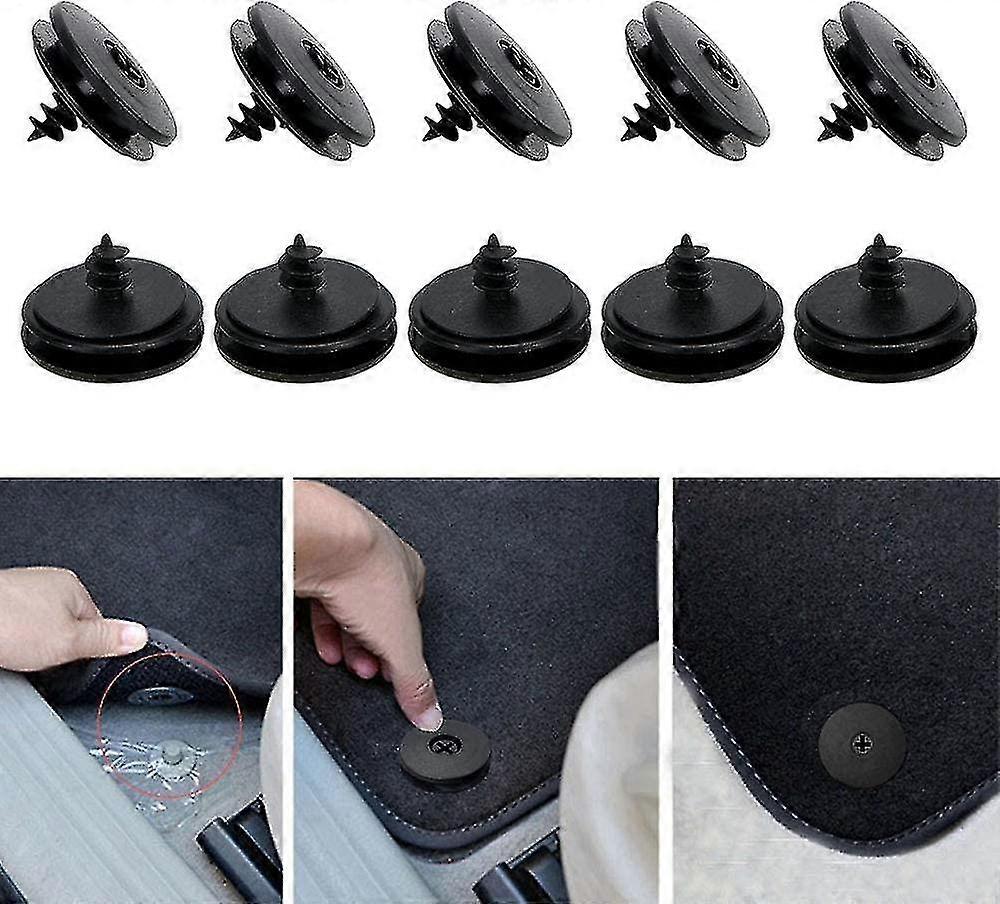 10 Pack Non-ip Fixed Car Mat Clips