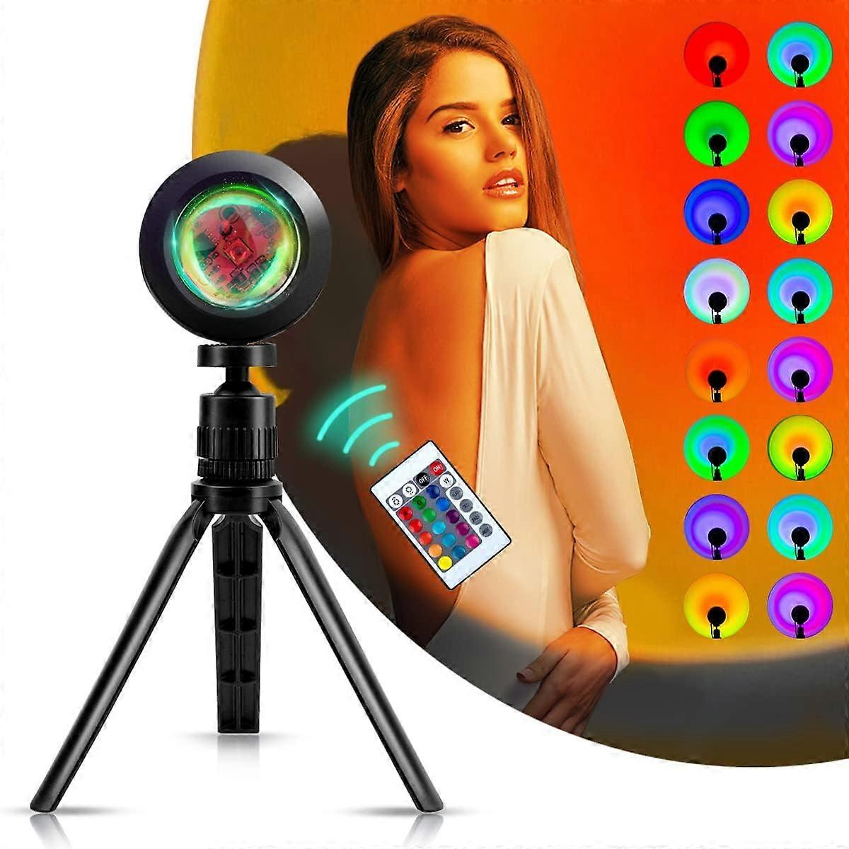 16 Colors Sunset Light, LED Projector RGB Light