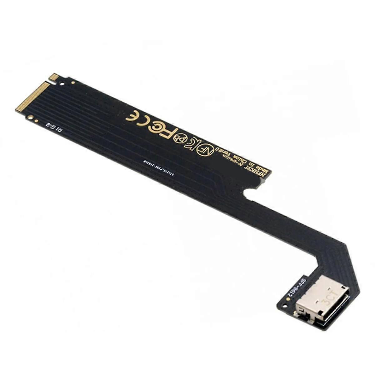 PCI-E 3.0 4.0 M.2 M-Key to Oculink SFF-8611 SFF-8612 Host Adapter for 2024 ThinkBook 16+ AMD8845 Ex