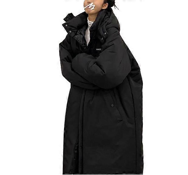 Women's Down Jacket,Long Water-Resistant Thickened Hooded Puffer Jacket