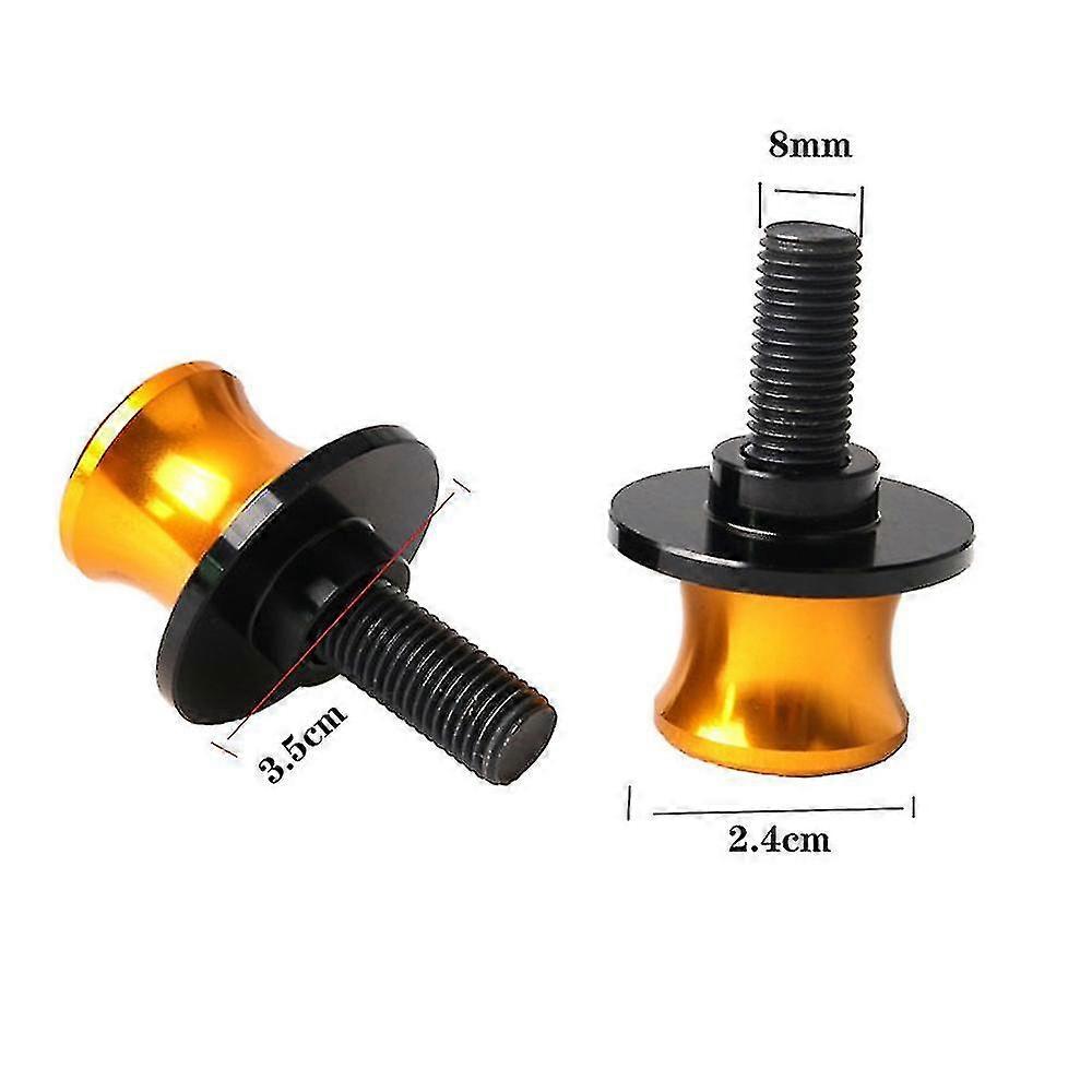 Bobines Et Curseurs CNC Pour Bras Oscillant Moto GSXS 750/950/1000 GT - Aluminium, Vis M8, Couleur Au Choix (rouge, Noir, Bleu, Etc.) - 11