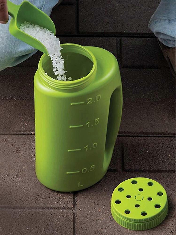 2023 New Handheld Spreader, Adjustable Watering Pot Salt Spreader For Snow And Ice