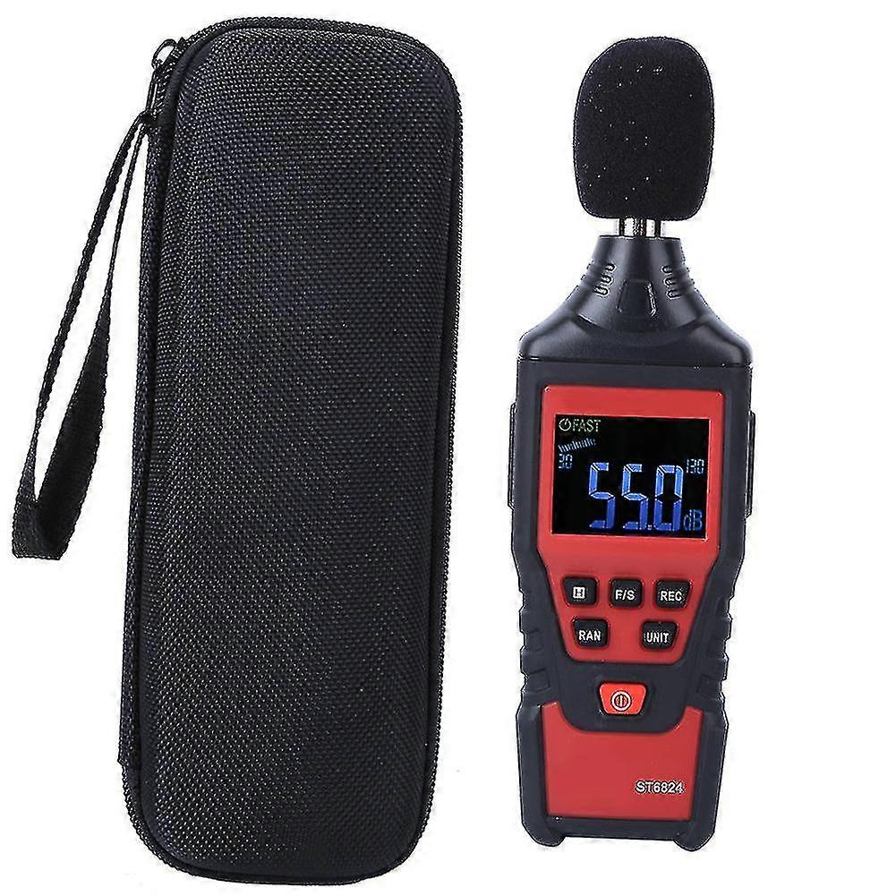 Naiwang St6824 Digital Sound Level Meter Voice Tester Noise Decibel Monitor Measuring Tool 30-130db Noise Meter