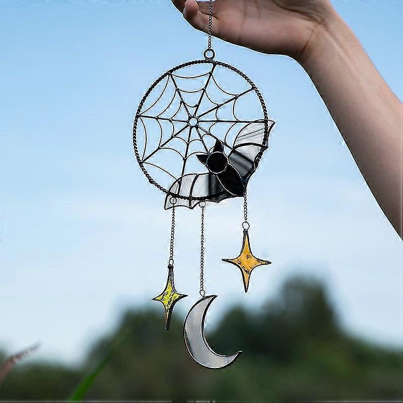 Bat Moon Star Hanging Outdoor Pendant