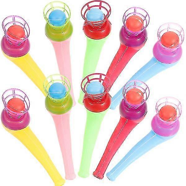 20 Pcs Pipe Ball Toys Floating Blow Ball Toys Blowing Games Ball Toy Fun Floating Balls Toys