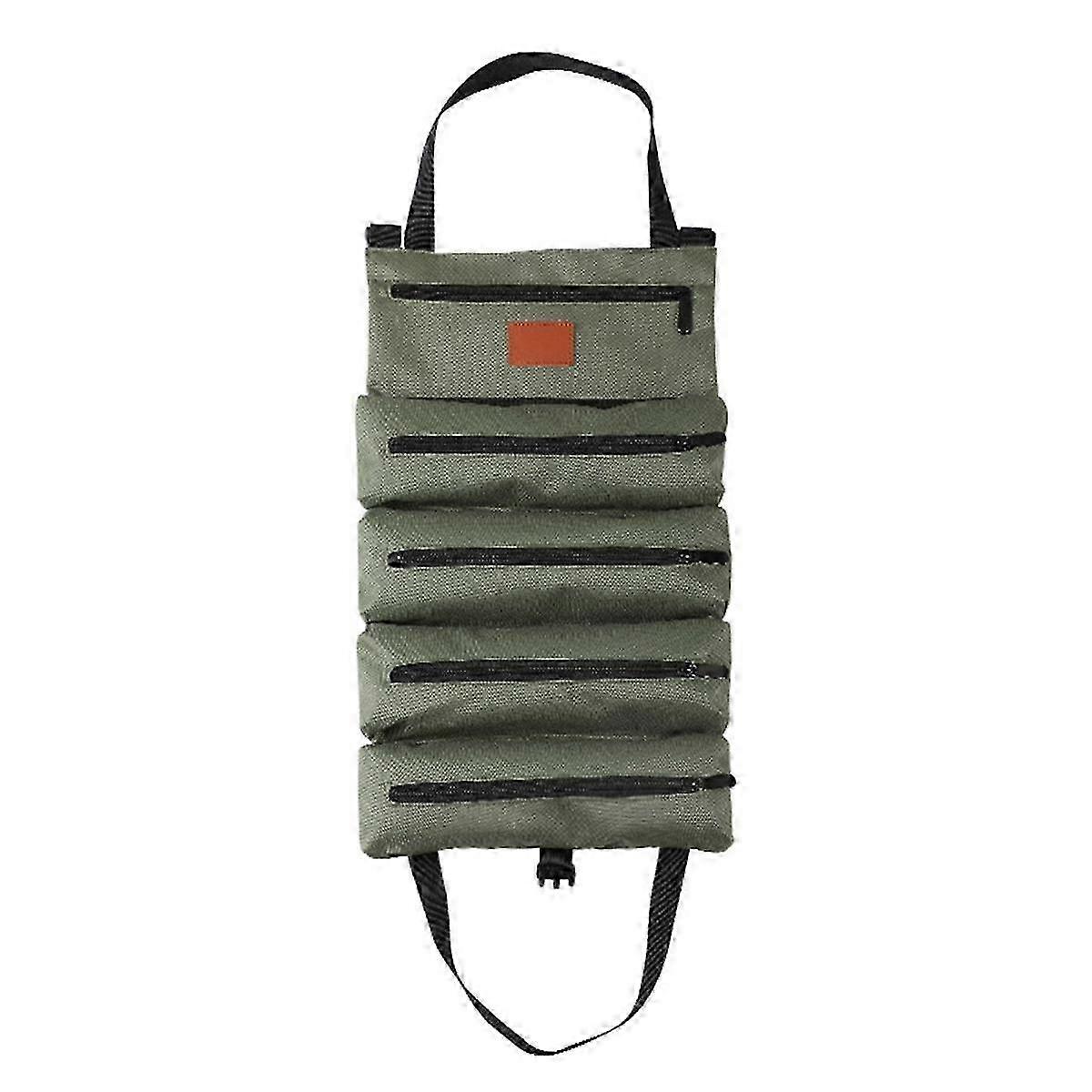 Tool Roll,Multi-Purpose Roll Up Tool Bag,Wrench Roll,Tool Organizer Bucket,Car Wrap Roll Storage Cas