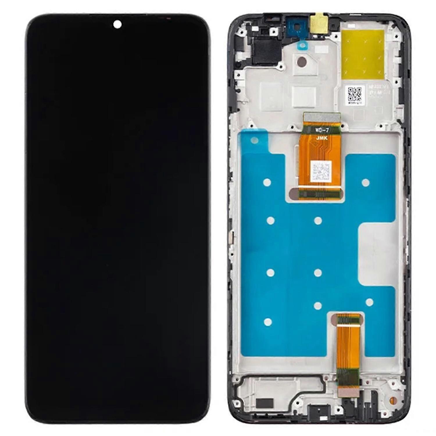 Compatible Honor X6a 4G Grade C LCD Screen and Digitizer Assembly + Frame Replacement Part (Without Logo)