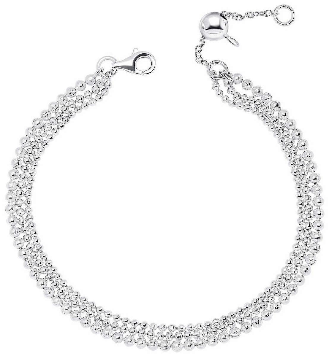 Beginnings Multi Strand Bead Bracelet - Silver