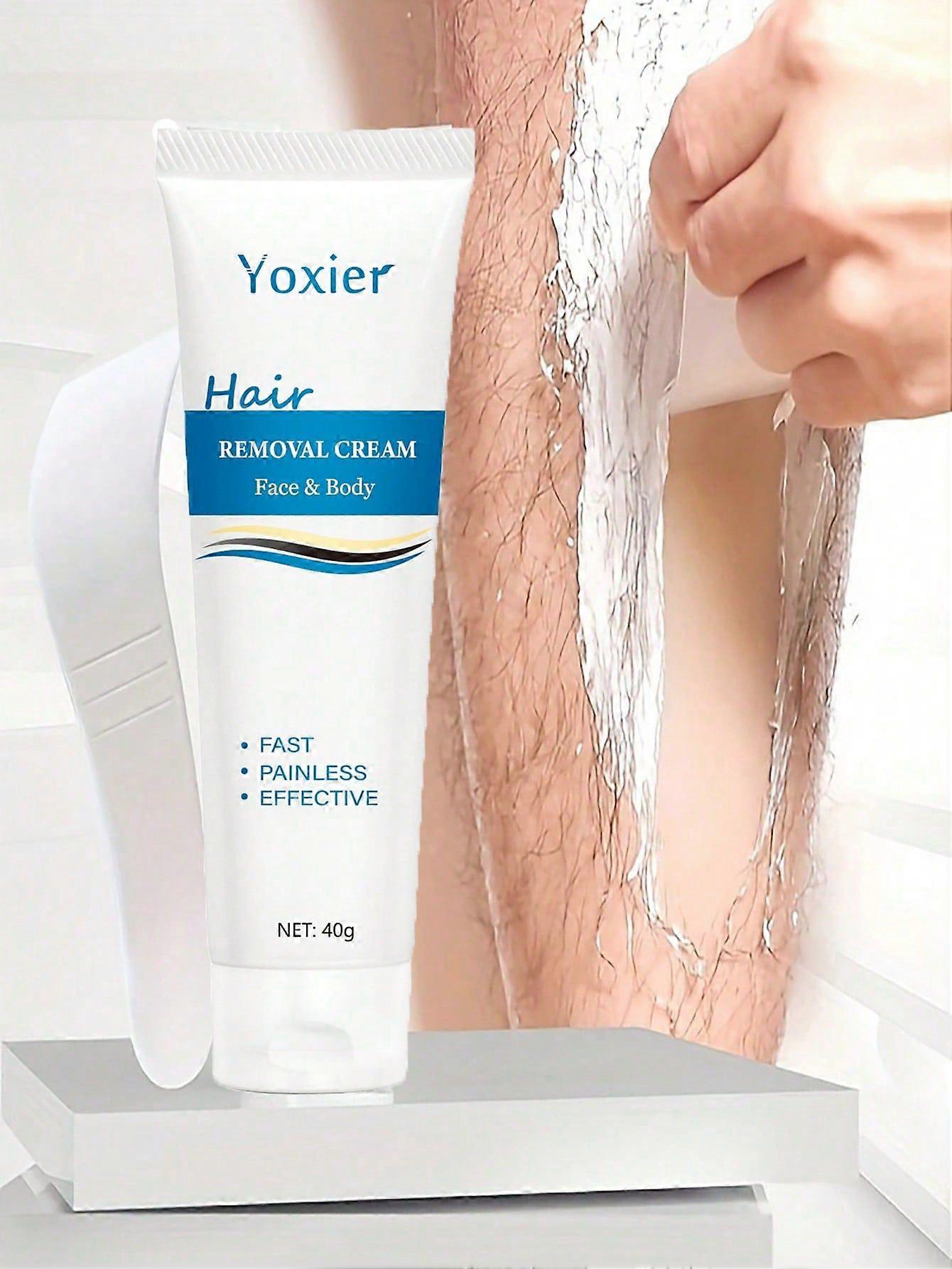 YZAK 1pc 40g Mild Hair Removal Cream For Facial And Body, Sensitive Areas Like Armpits, Arms And Legs, Suitable For Men And Women