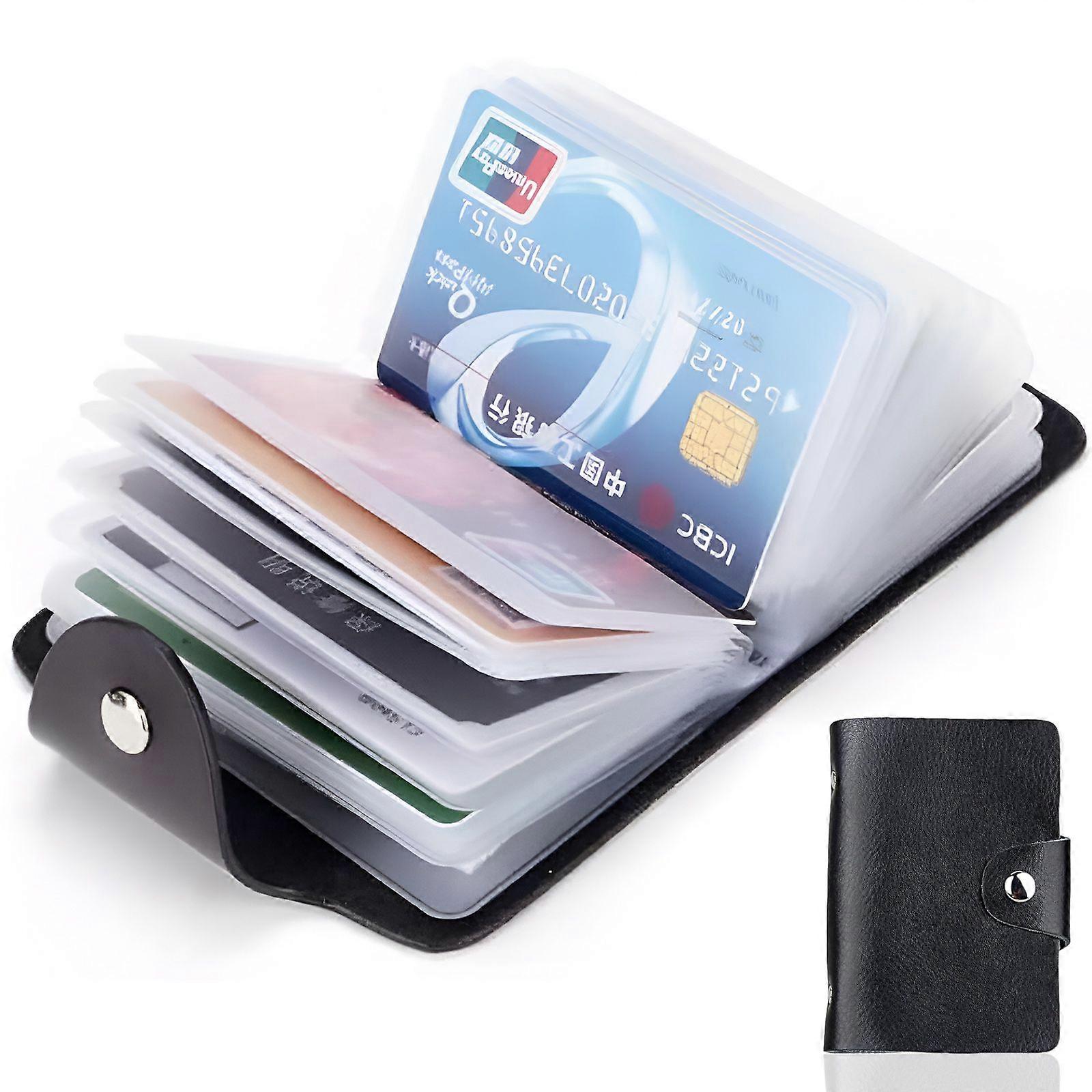Black mini card holder-24 card slots