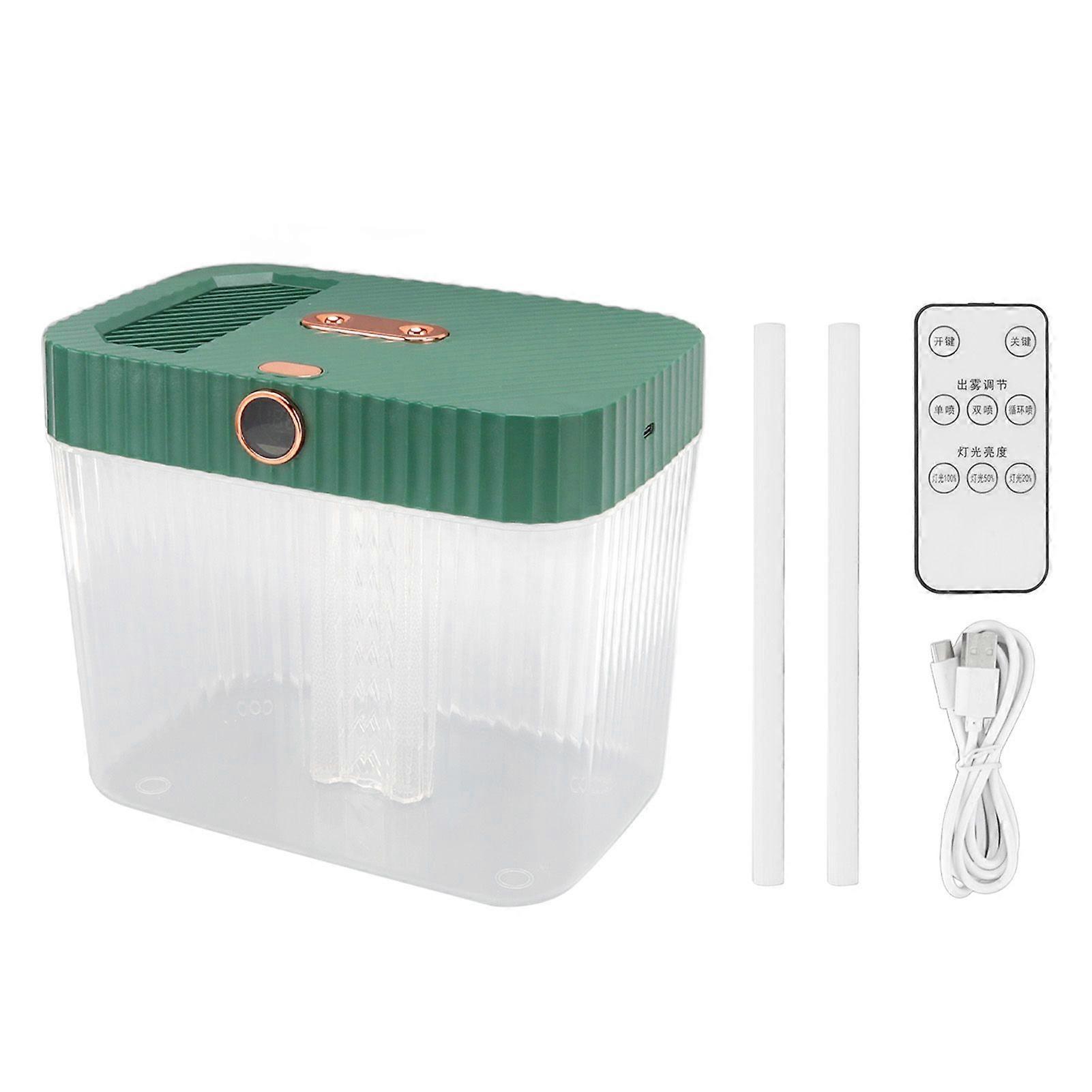 Humidifier 5L USB Mist Diffuser Remote Control Auto Shutdown Light Low Noise Vaporizer for Home Dark Green