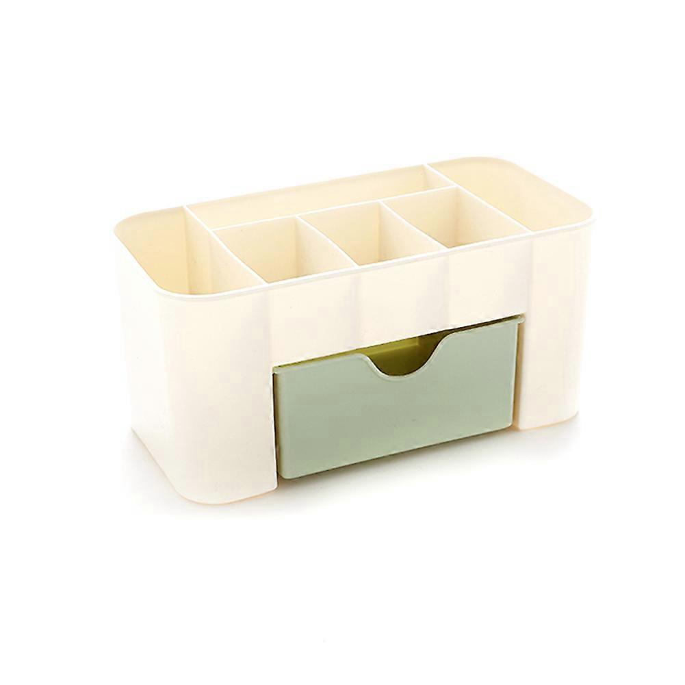 Makeup Storage Box Desktop Organizer Cosmetic Storage Case Green Drawer