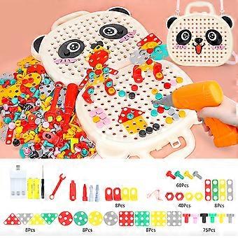 Diy Creatively Puzzle Toy for Children Boys Drill Screw Disassembly Game Toy Kids Mosaic Puzzle Toy Educational Toy