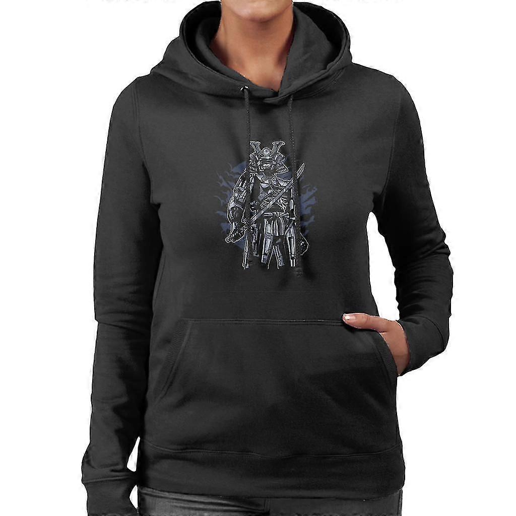 Sudadera con capucha Samurai Robot Skull para mujer