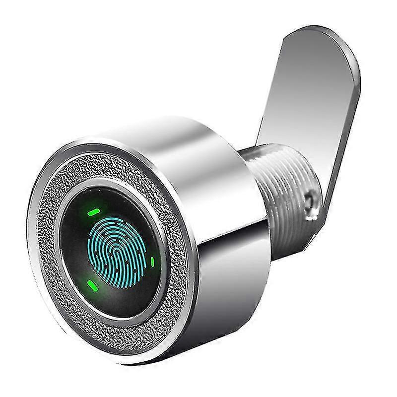 Pxcl Fingerprint Furniture Lock, Smart Cabinet Lock, Usb Rechargeable, Keyless Lock, Home Office Drawer Lock, 30mm