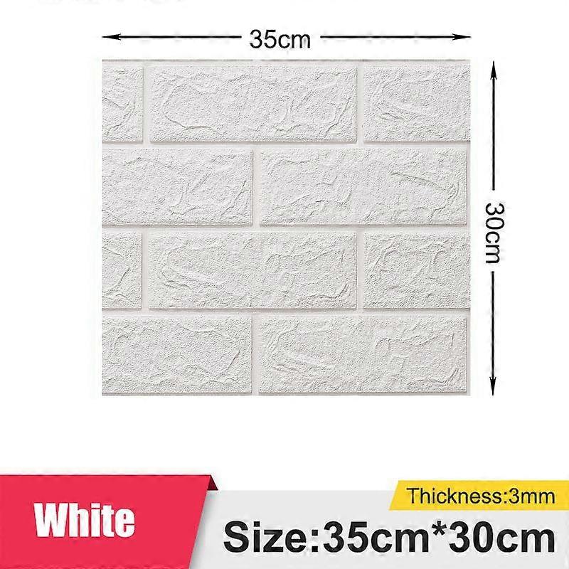 1/5/10PCS 35*30CM Foam 3d Stereo Wallpaper Anti-collision Flexible Packaging Decoration Waterproof Wallpaper