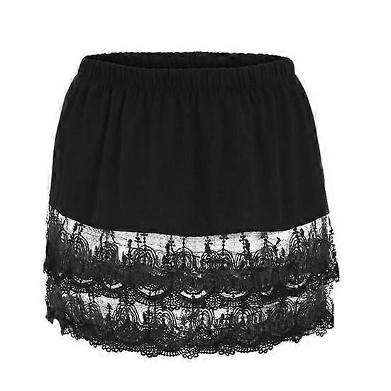 Decorative Perspective Chic Elastic Waist Sheer Plus Size Butt Curtain Shirt Extender