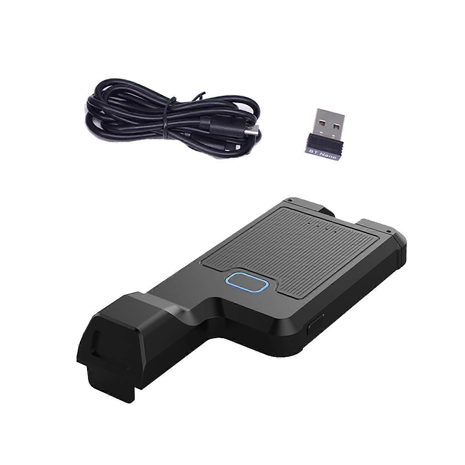 1D Barcode Scanner Portable Back Clip Bar Code Reader BT+2.4G Wireless and Wired Connection with Off