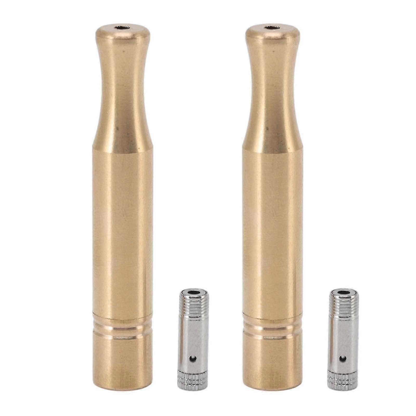 Copper Cigarette Holder with Detachable Filters - 2 Sets, 2.36in Smoking Tube for Men