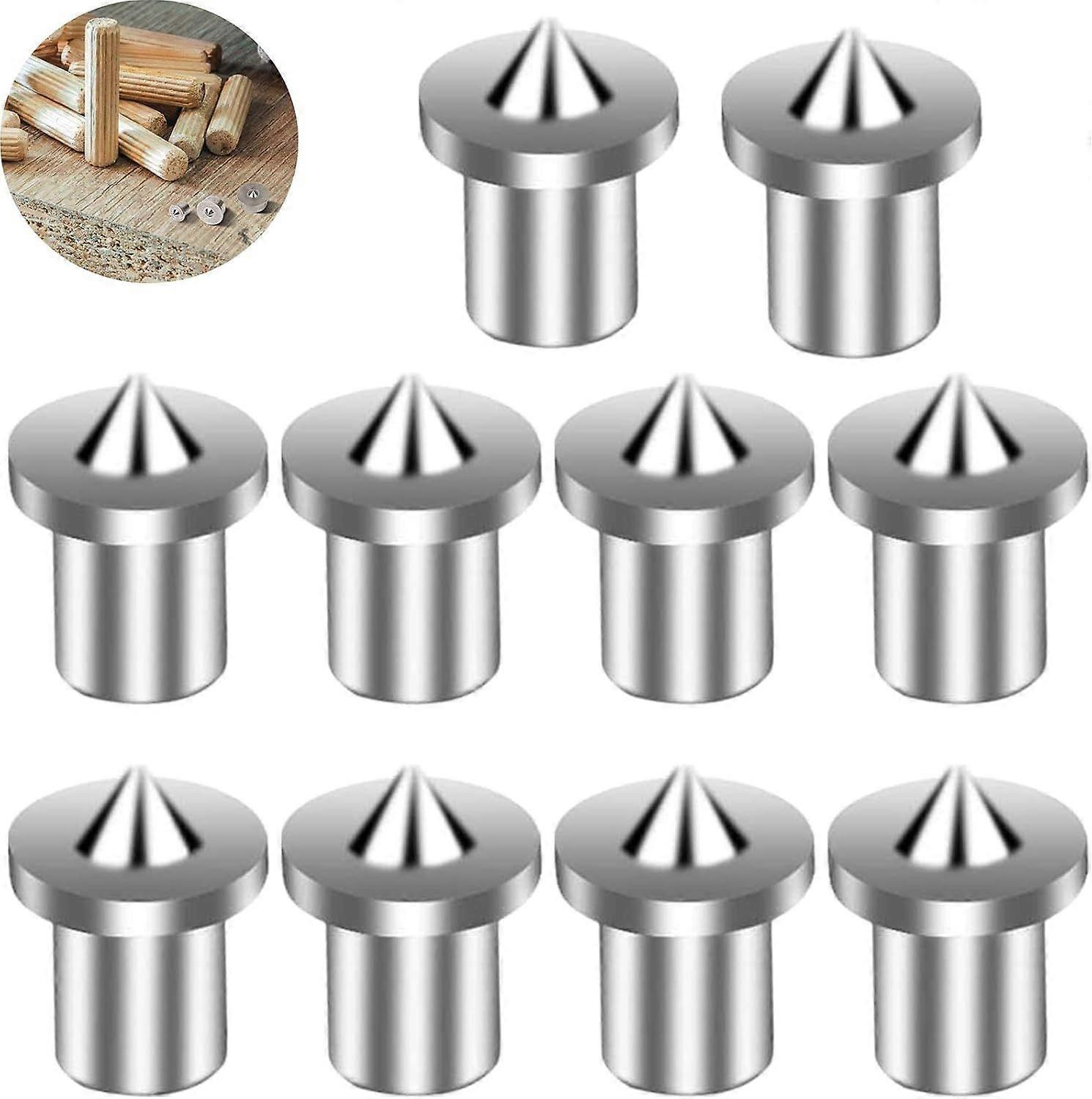 Wood Alignment Dowel Centering Tool Points Marker Drill Center, 6mm (10 Pcs)