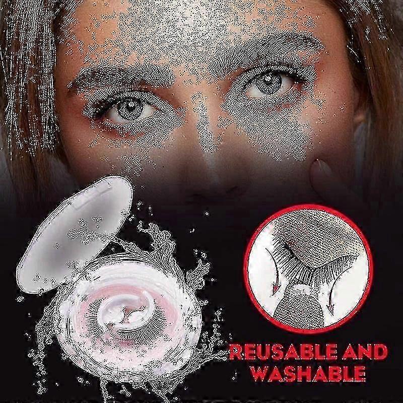 4pcs/set Reusable Self-adhesive Eyelashes With Natural Look Washable Glue Free Waterproof