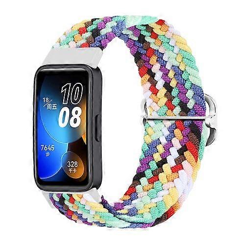 For Huawei Band 8 Nylon Braided Buckle Watch Band