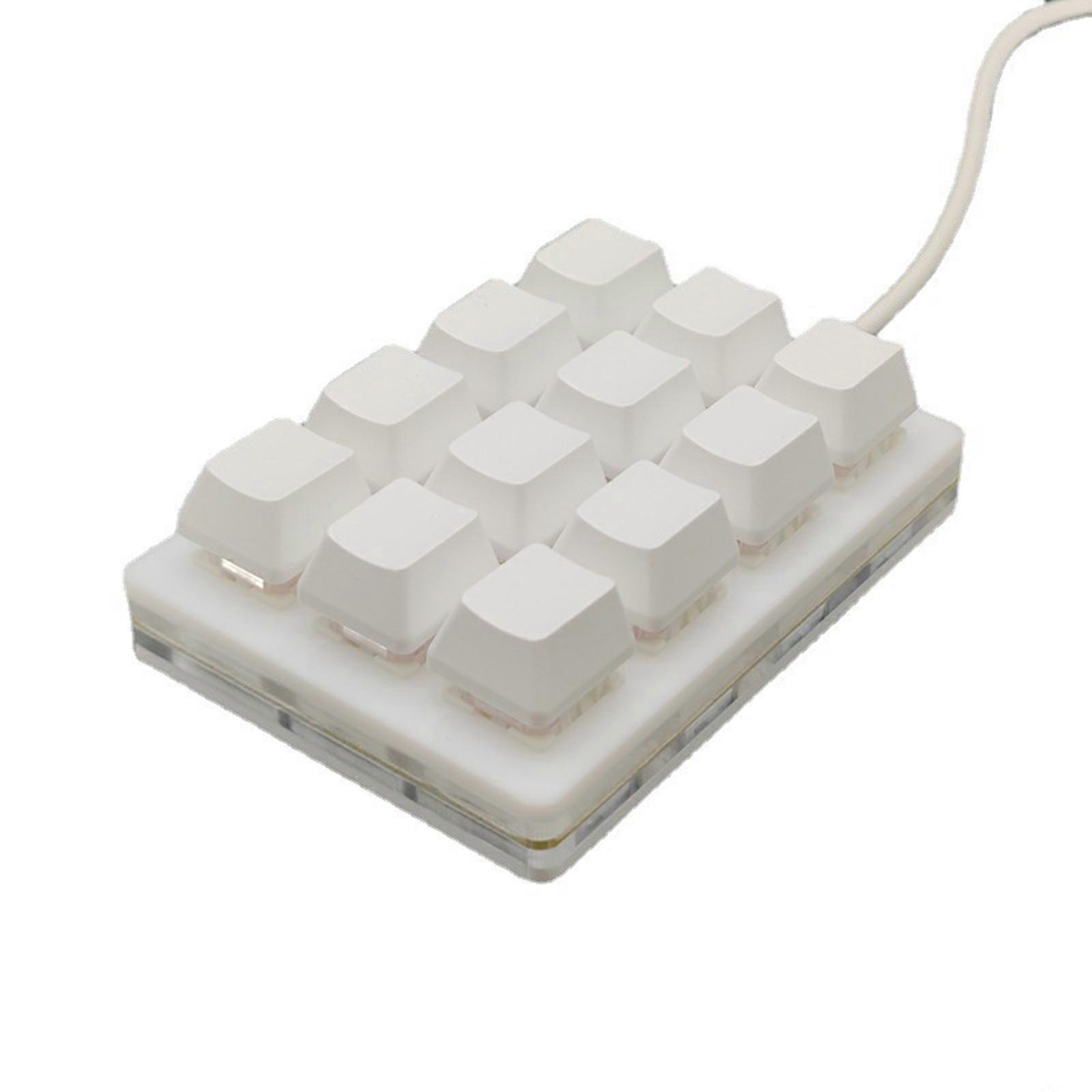 12Keys Macropad Programmable Keyboard with Easy Setups Small Keypad for Office Use Customizable Keyboard