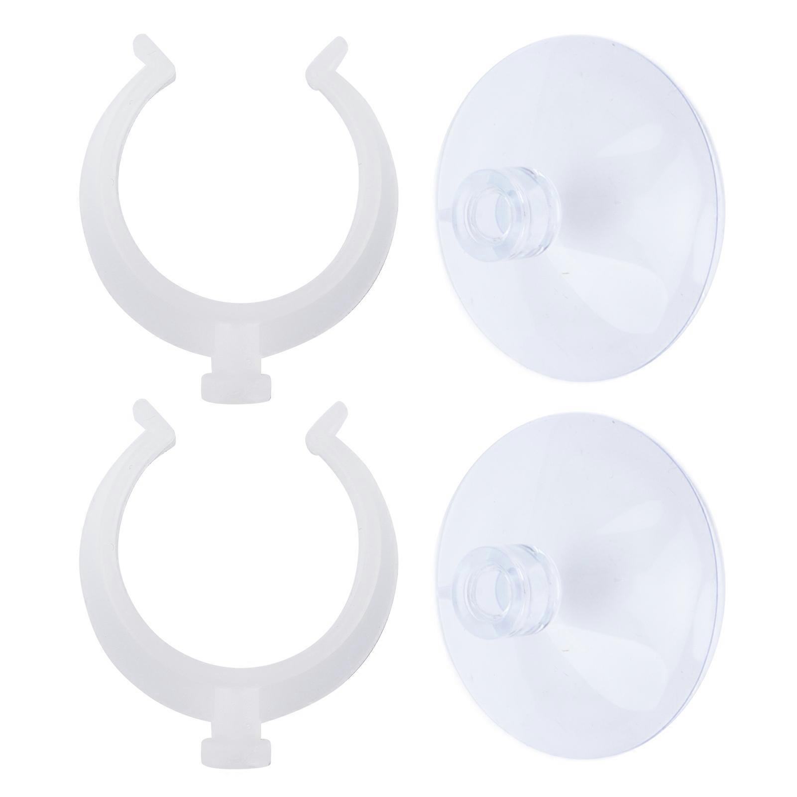 Fish Tank Airline Tubing Suction Cup with Clips for Secure Aquarium Hose Attachment, Strong Hold, 3-Pack