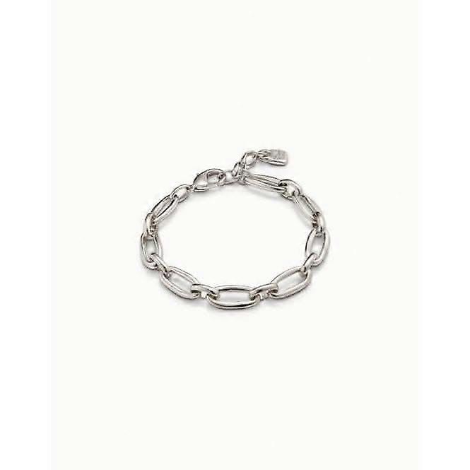 Bracciale in metallo argento alieno