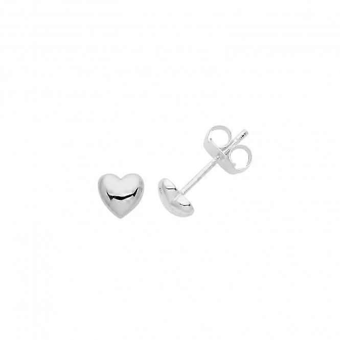 Acotis Silver Studs Rhodium Heart G51272