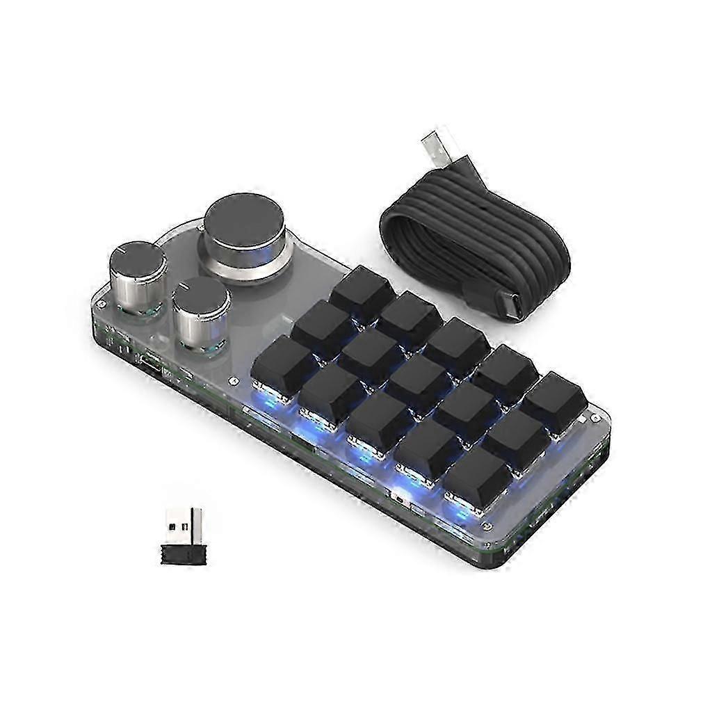 Programming Macro Custom Knob Keyboard Rgb 12-key/15-key Copy Paste Mini Keypad