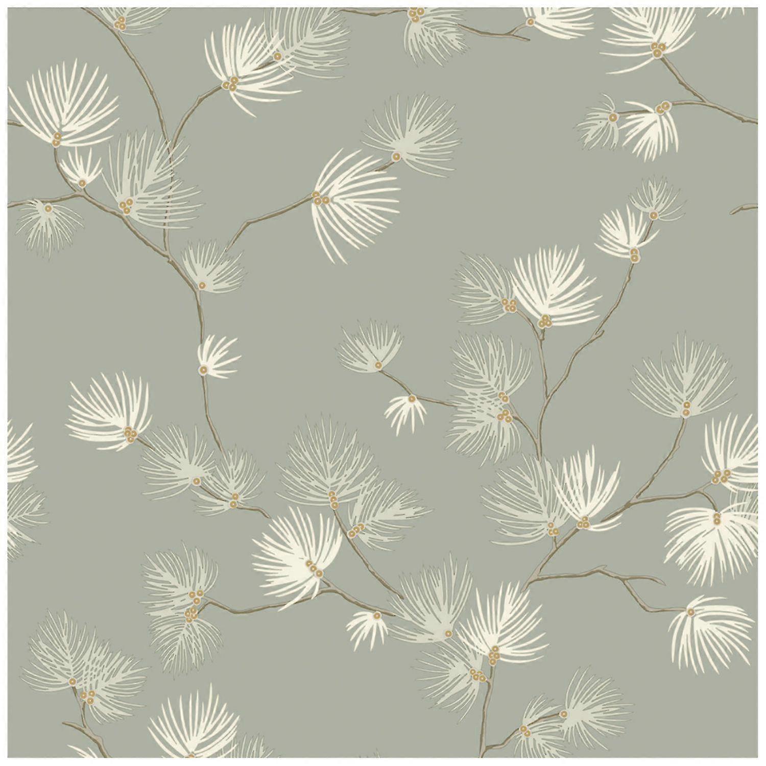 Belgravia Valentino Pine Trail Sage Wallpaper